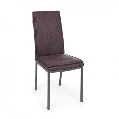 Set de 4 scaune design modern SOFIE DARK BROWN