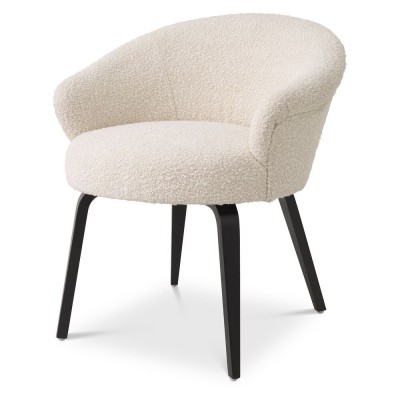 Scaun design elegant LUX Moretti, boucle crem