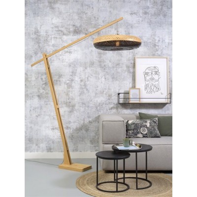 Lampadar eco din bambus Palawan Big natur/negru 60x15cm