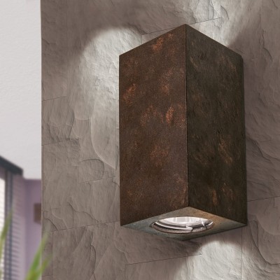 Aplica LED de perete design ambiental Cube 2 antique rustic 