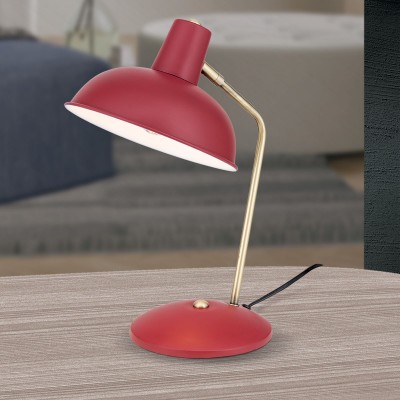 Veioza / Lampa de birou stil elegant Fedra rosie