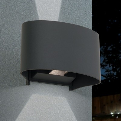 Aplica LED de exterior design modern ambiental IP54 GRETA antracit