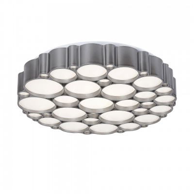 Lustra LED aplicata stil modern Andela 50cm argintie