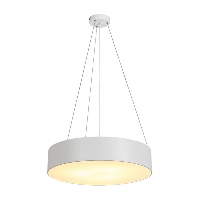 Lustra suspendata design modern circular Renata alba