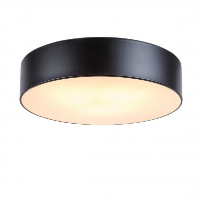 Lustra aplicata design modern circular Renata negru