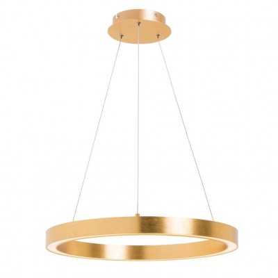 Lustra LED design modern circular CARLO auriu, diametru 40cm