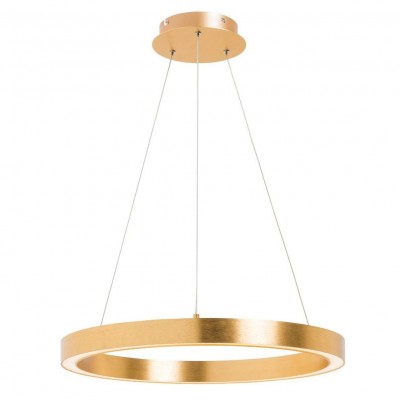 Lustra LED design modern circular CARLO auriu, diametru 50cm