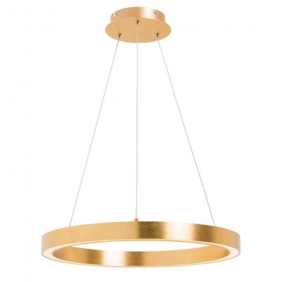 Lustra LED design modern circular CARLO auriu, diametru 60cm