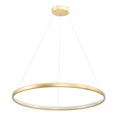 Lustra LED design modern circular CARLO auriu, diametru 80cm