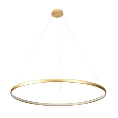 Lustra LED design modern circular CARLO auriu, diametru 120cm