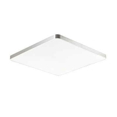 Plafoniera LED moderna SIERRA argintiu, 80x80cm