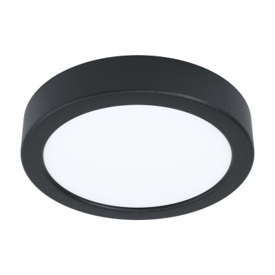 Plafoniera LED design modern FUEVA 5 negru, diametru 16cm, 3000K