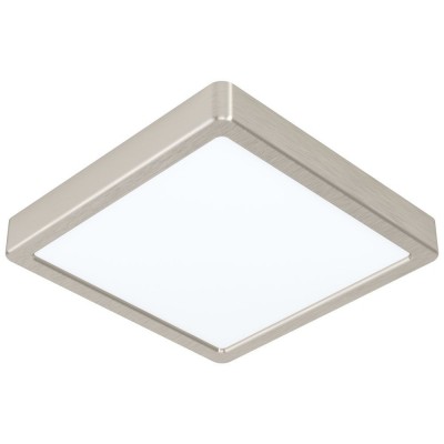 Plafoniera LED design modern FUEVA 5 nichel mat, 21x21cm, 3000K