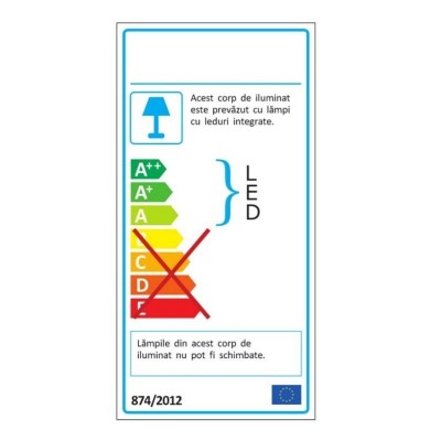 Aplica de perete exterior cu iluminat arhitectural IP54 LED Strato negru