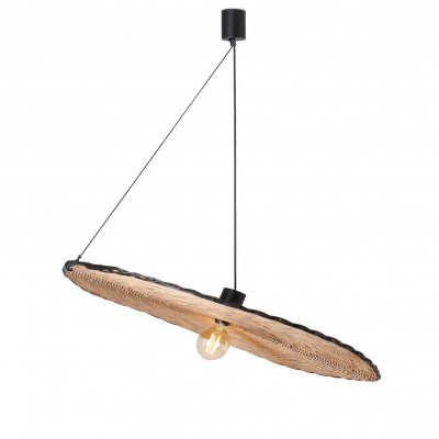 Lustra / Pendul suspendat design natural din ratan COSTAS 100cm