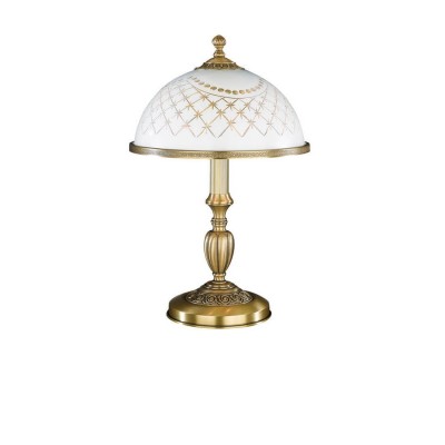 Veioza, lampa de masa clasic design italian din alama, sticla 7200