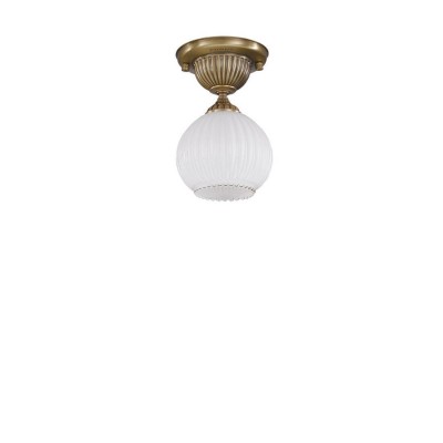 Plafoniera clasica design italian din alama, sticla 9250