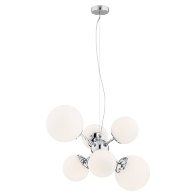 Lustra suspendata design modern minimalist SATELITE 6L crom