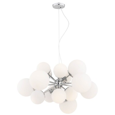 Lustra suspendata design modern minimalist SATELITE 15L crom