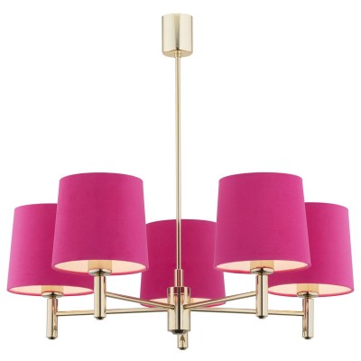 Candelabru modern design elegant PONTE 5L roz