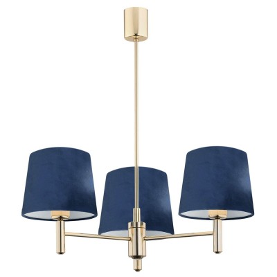 Candelabru modern design elegant PONTE 3L bleumarin