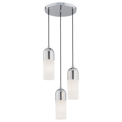 Lustra cu 3 Pendule design modern BURGOS crom