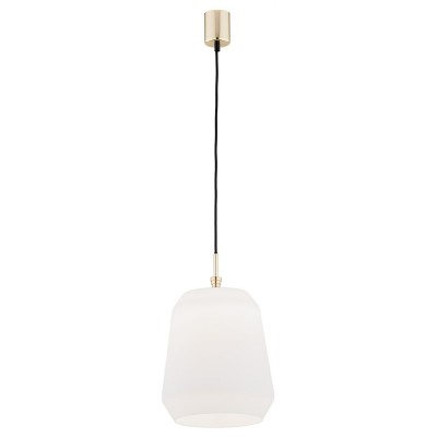 Lustra / Pendul modern design scandinav IRUN Ø25cm alb opal