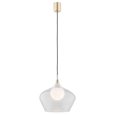 Lustra / Pendul modern design scandinav IRUN Ø30cm transparent