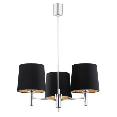 Candelabru modern design elegant BOLZANO 3L negru