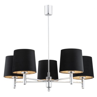 Candelabru modern design elegant BOLZANO 5L negru