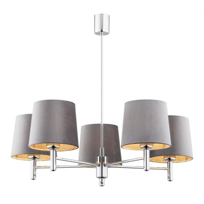 Candelabru modern design elegant BOLZANO 5L gri