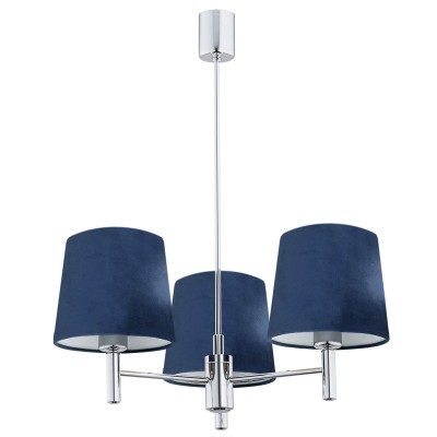 Candelabru modern design elegant BOLZANO 3L bleumarin