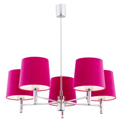 Candelabru modern design elegant BOLZANO 5L roz