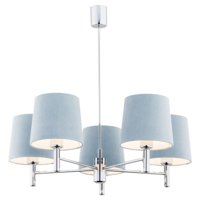 Candelabru modern design elegant BOLZANO 5L albastru