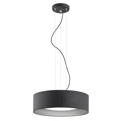 Lustra suspendata design modern circular MOHITO negru/argintiu