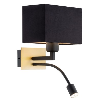 Aplica de perete design elegant BILL II negru