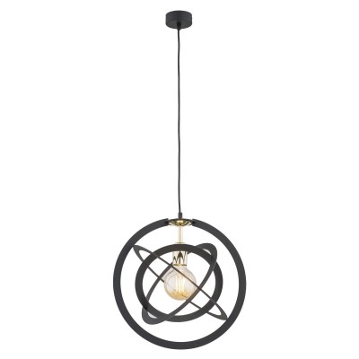 Lustra/Pendul design geometric KOPERNIK negru