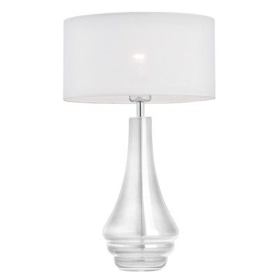 Veioza moderna design elegant AMAZONKA transparent/alba