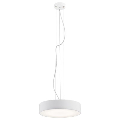 Lustra LED suspendata design circular DARLING 35cm alba