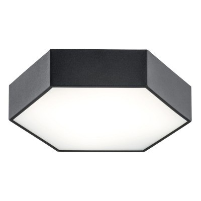 Plafoniera LED moderna design hexagonal ARIZONA 22,5W negru