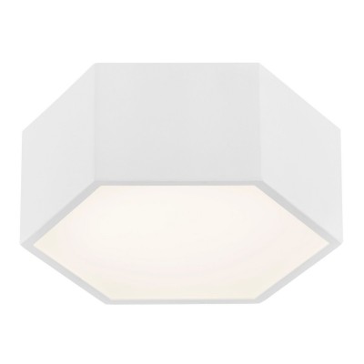 Plafoniera LED moderna design hexagonal ARIZONA 9W alba