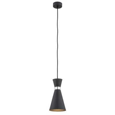 Pendul modern metalic stil industrial LUKKA negru