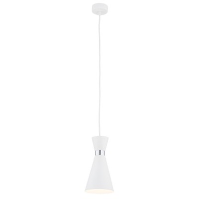 Pendul modern metalic stil industrial LUKKA alb