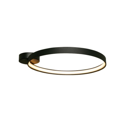 Lustra aplicata LED design modern circular CIRCLE 55, negru