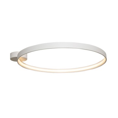 Lustra aplicata LED design modern circular CIRCLE 78, alb