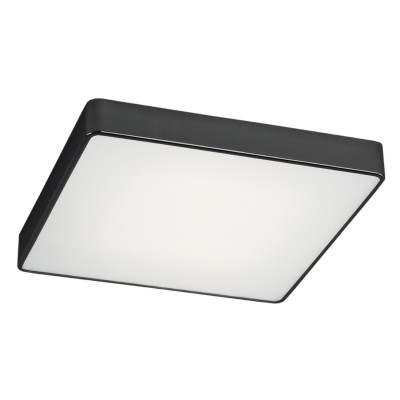 Plafoniera LED patrata design slim ONTARIO 25cm neagra