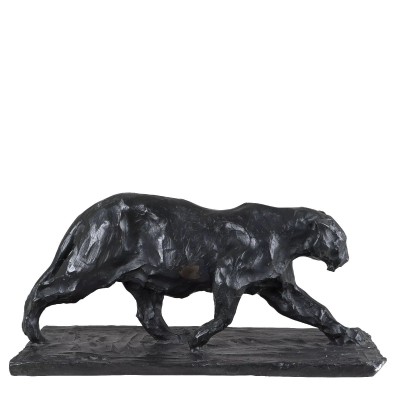 Sculptura din bronz design Art Deco Jaguar
