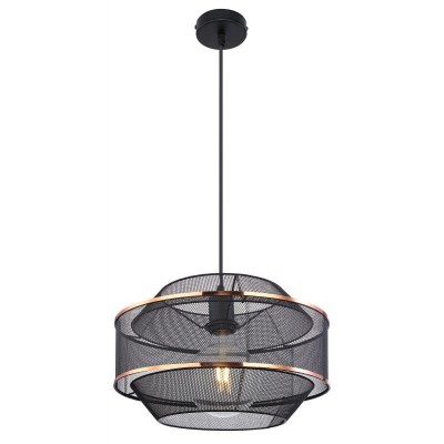 Lustra/ Pendul metal negru/auriu BELLONA 