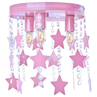 Plafoniera pentru camera copii / tineret STAR roz