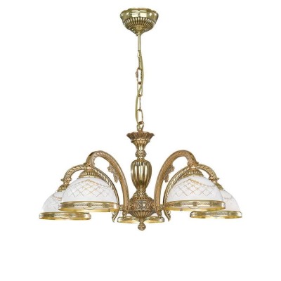 Candelabru din alama cu 5 brate design italian 7102